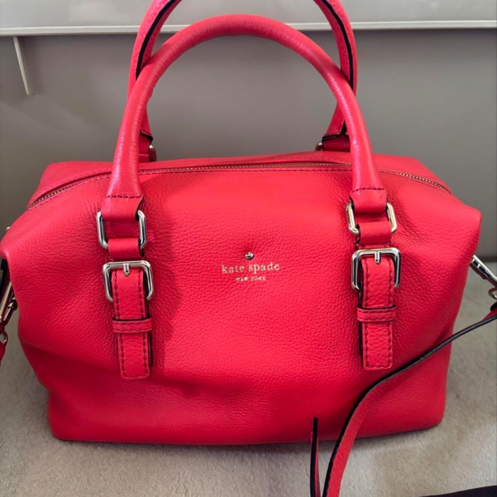NWOT Kate Spade Coral Jackson Street Leather Crossbody Handbag w/COA - Picture 13 of 15